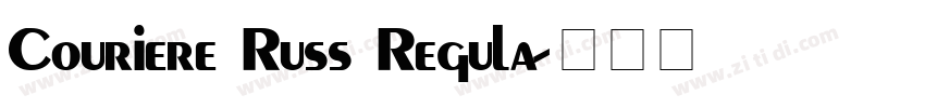 Couriere Russ Regula字体转换